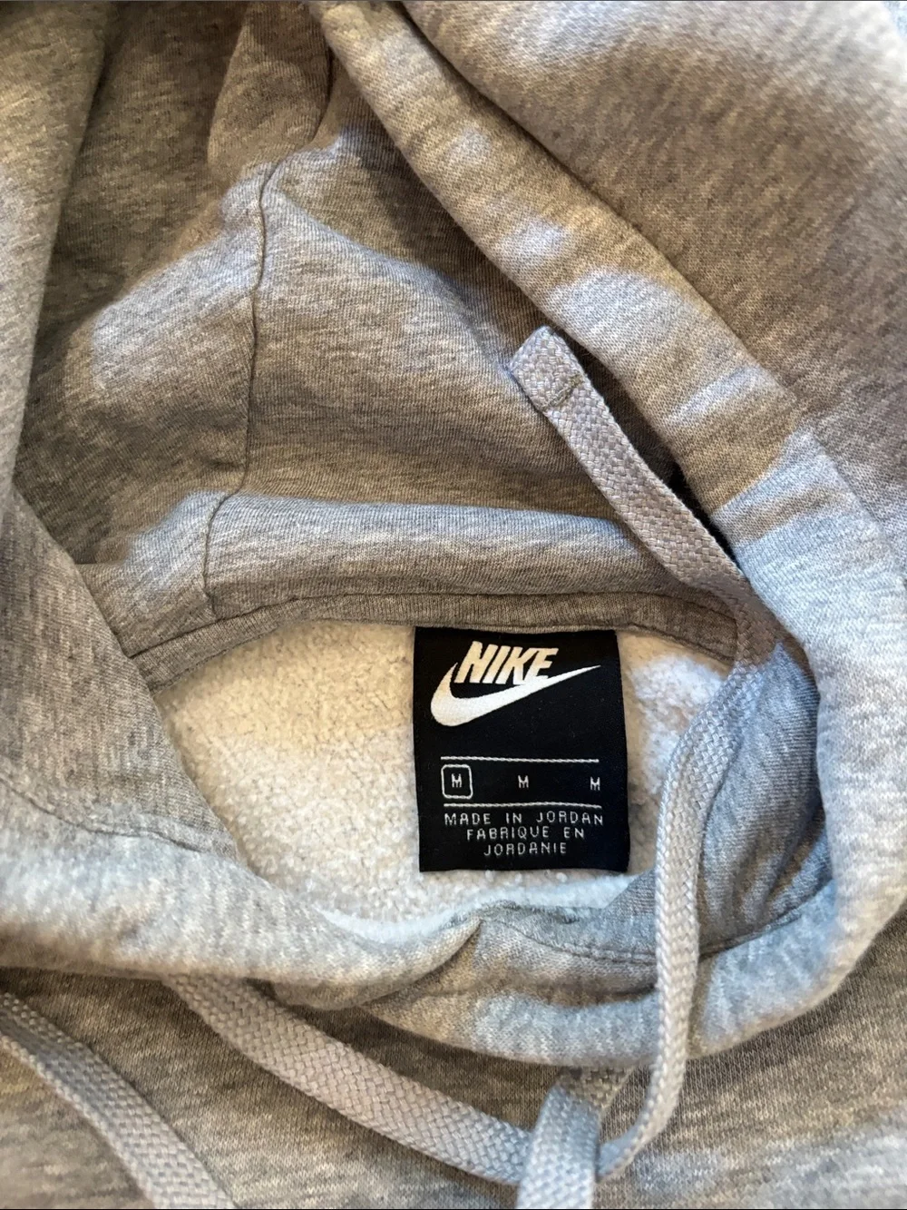 Nike Gray Pullover Hoodie with White Logo